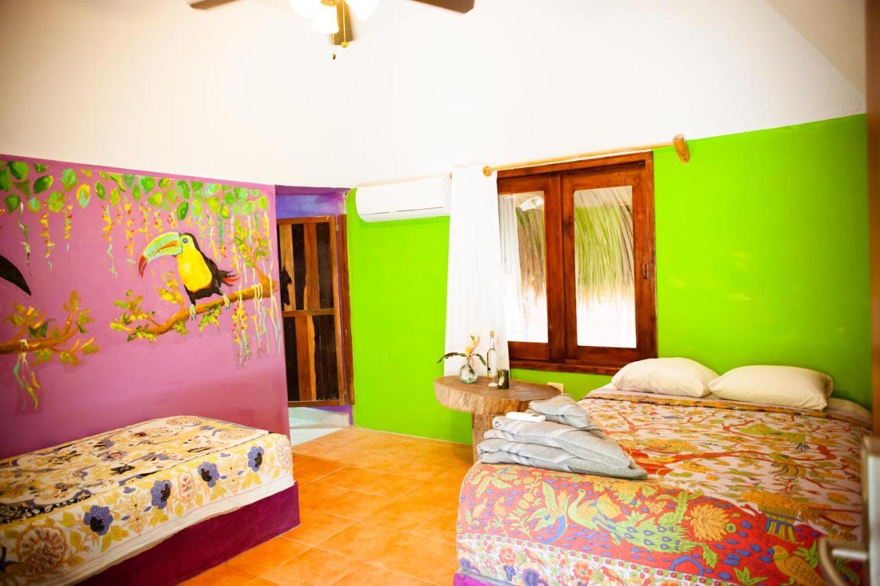Nacional Beach Club & Bungalows Mahahual Bagian luar foto