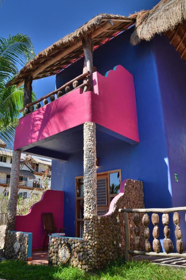 Nacional Beach Club & Bungalows Mahahual Bagian luar foto